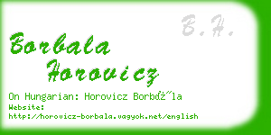 borbala horovicz business card